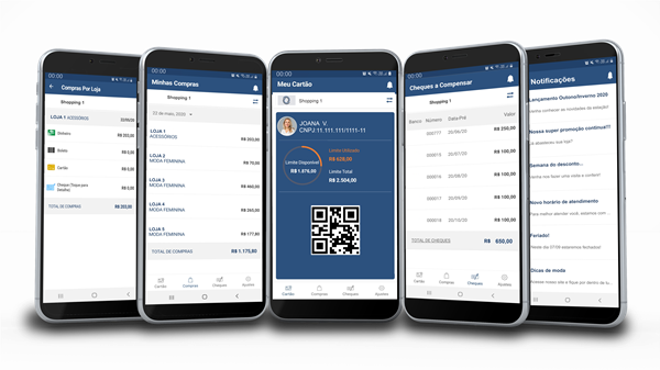 Telas do aplicativo.